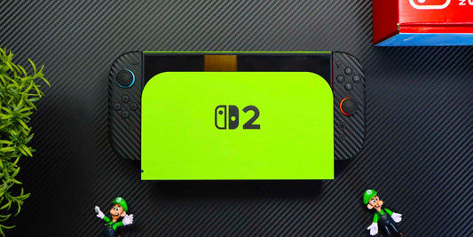 Nintendo Switch with premium vinyl skin applied