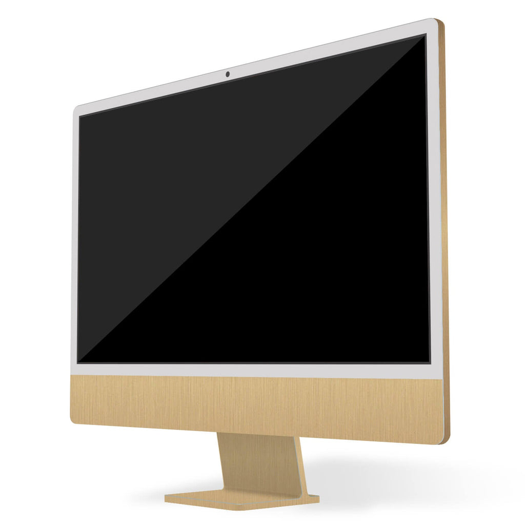 Apple iMac 24-inch (2023, M3) Brushed gold skins