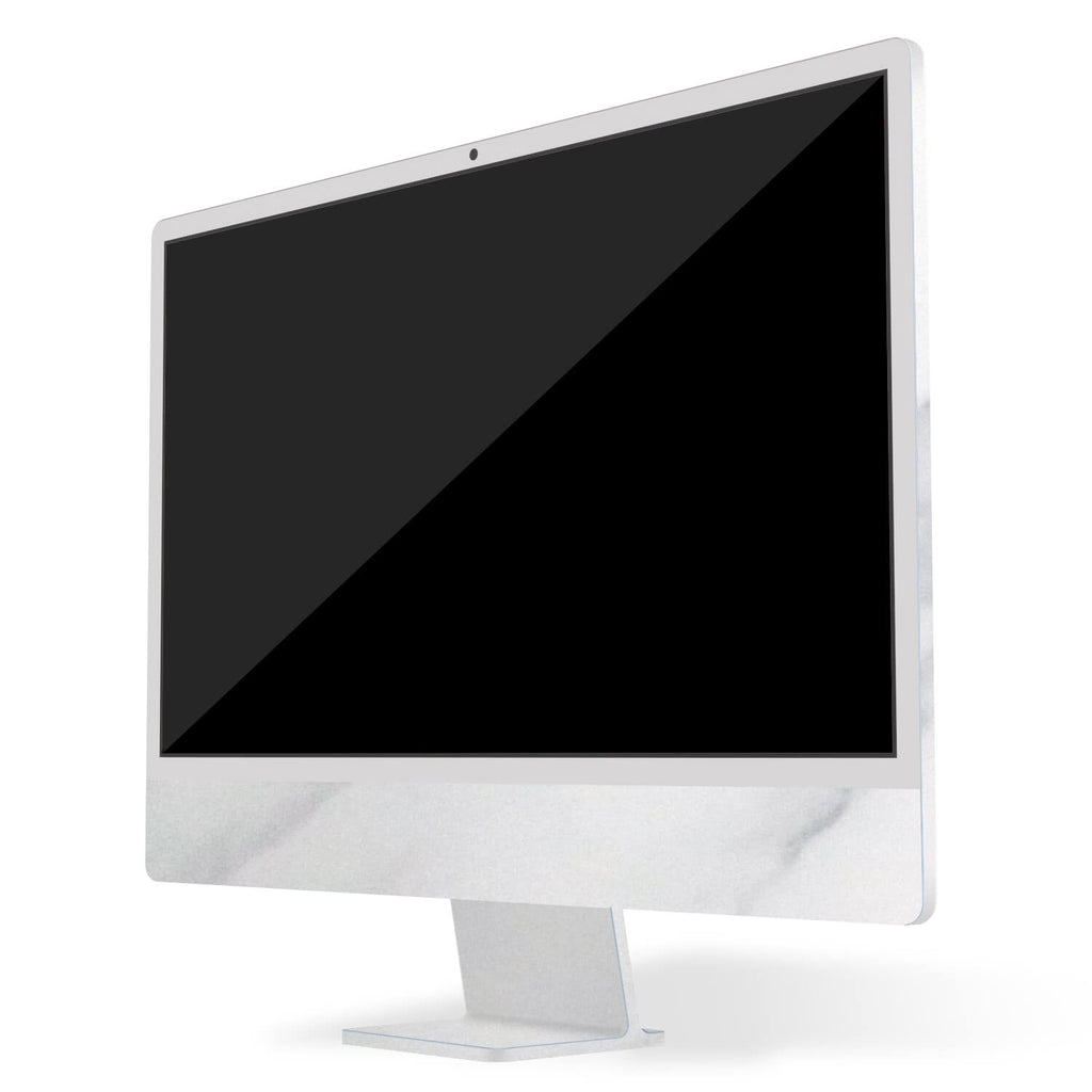 Apple iMac 24-inch (2023, M3) White marble skins