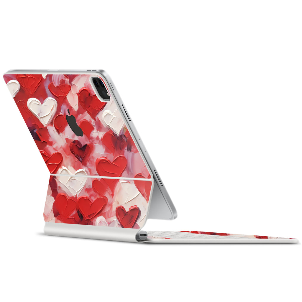 Apple iPad Pro Magic Keyboard 12.9" (2021, Gen 5) Art Love Hearts skin