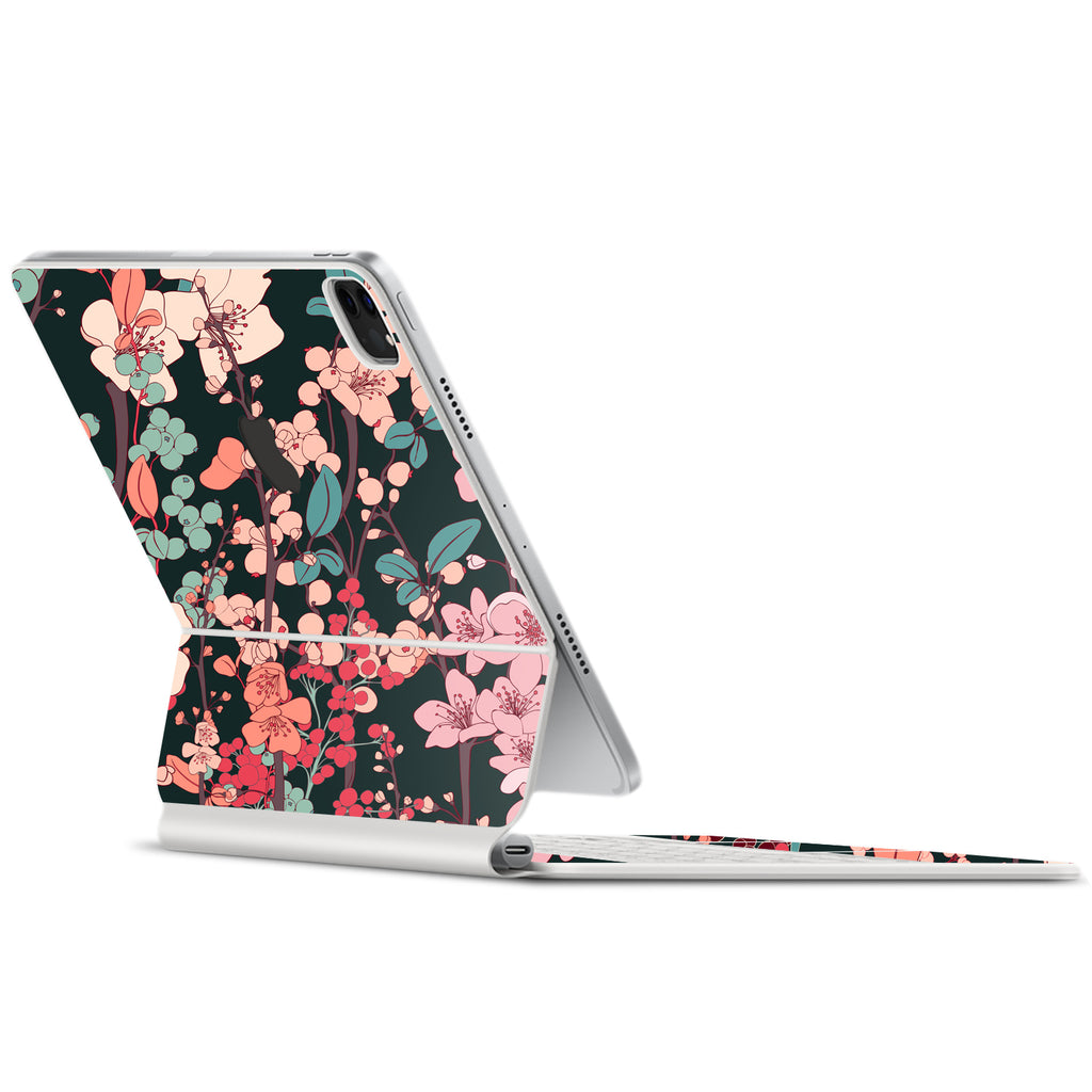 Apple iPad Pro Magic Keyboard 12.9" (2021, Gen 5) Art Vintage Floral skins