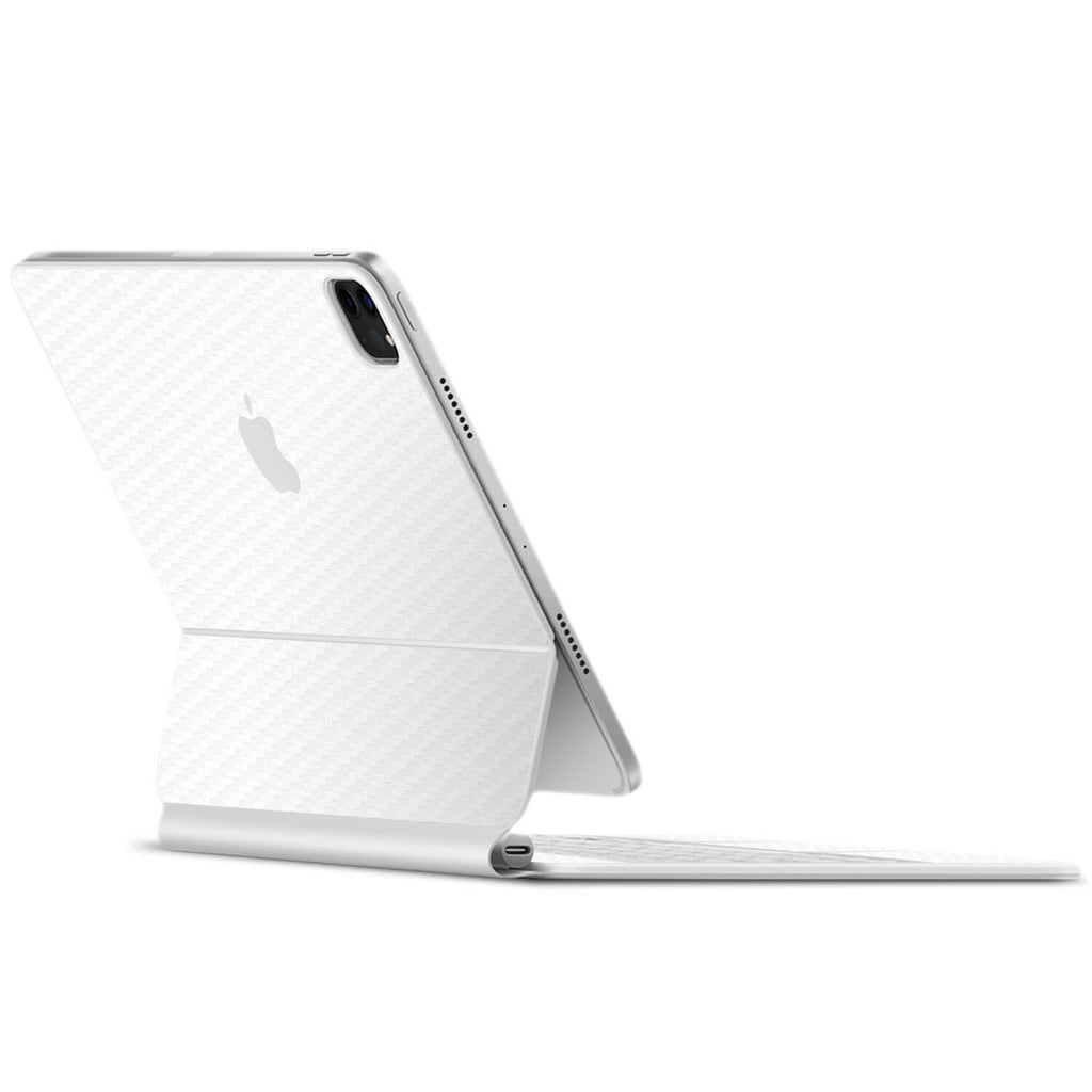 Apple iPad Pro Magic Keyboard 13" (M4) White carbon fibre skins