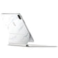 Apple iPad Pro Magic Keyboard 11" (M4)) White marble skins