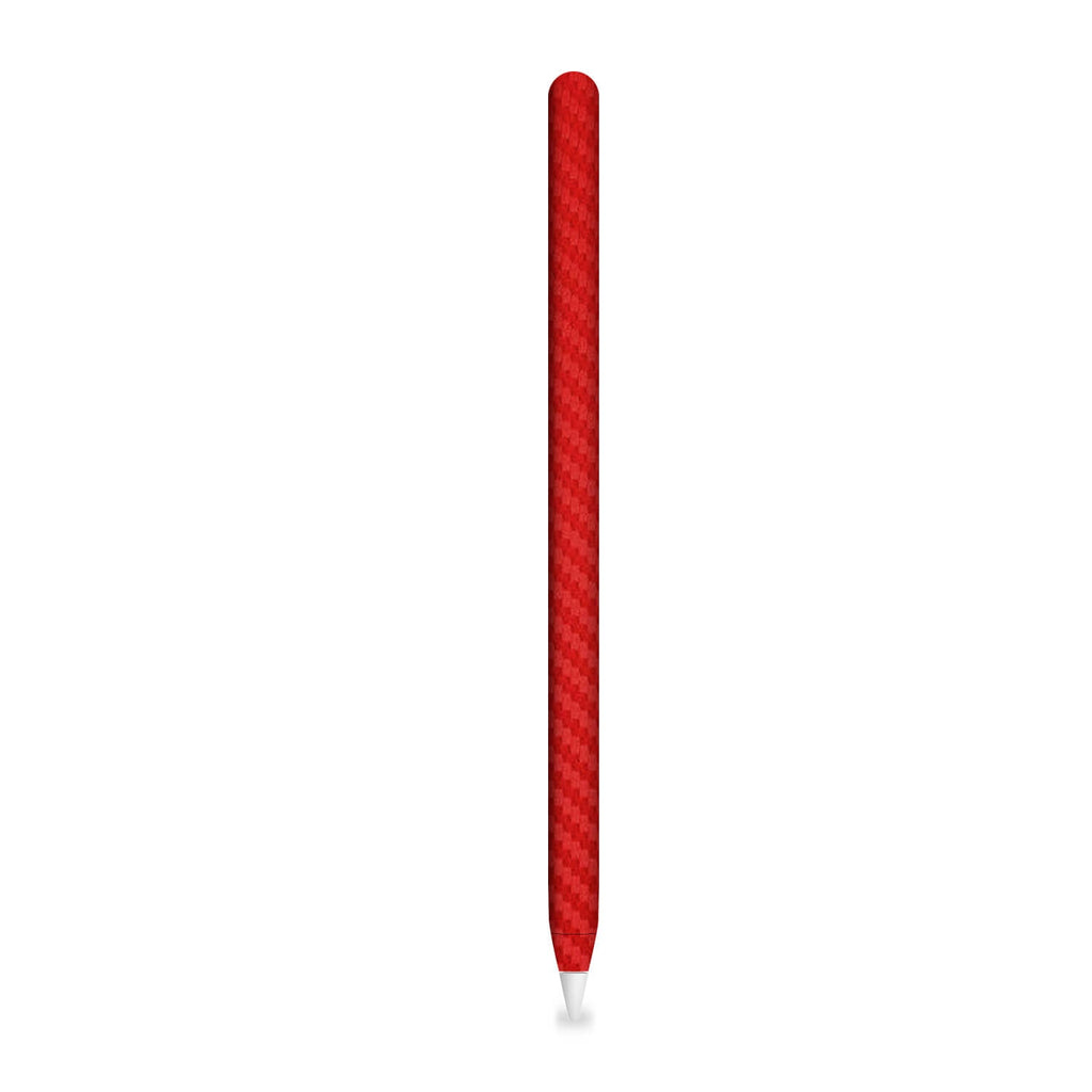 Apple Pencil Pro Red Carbon Fibre Skins