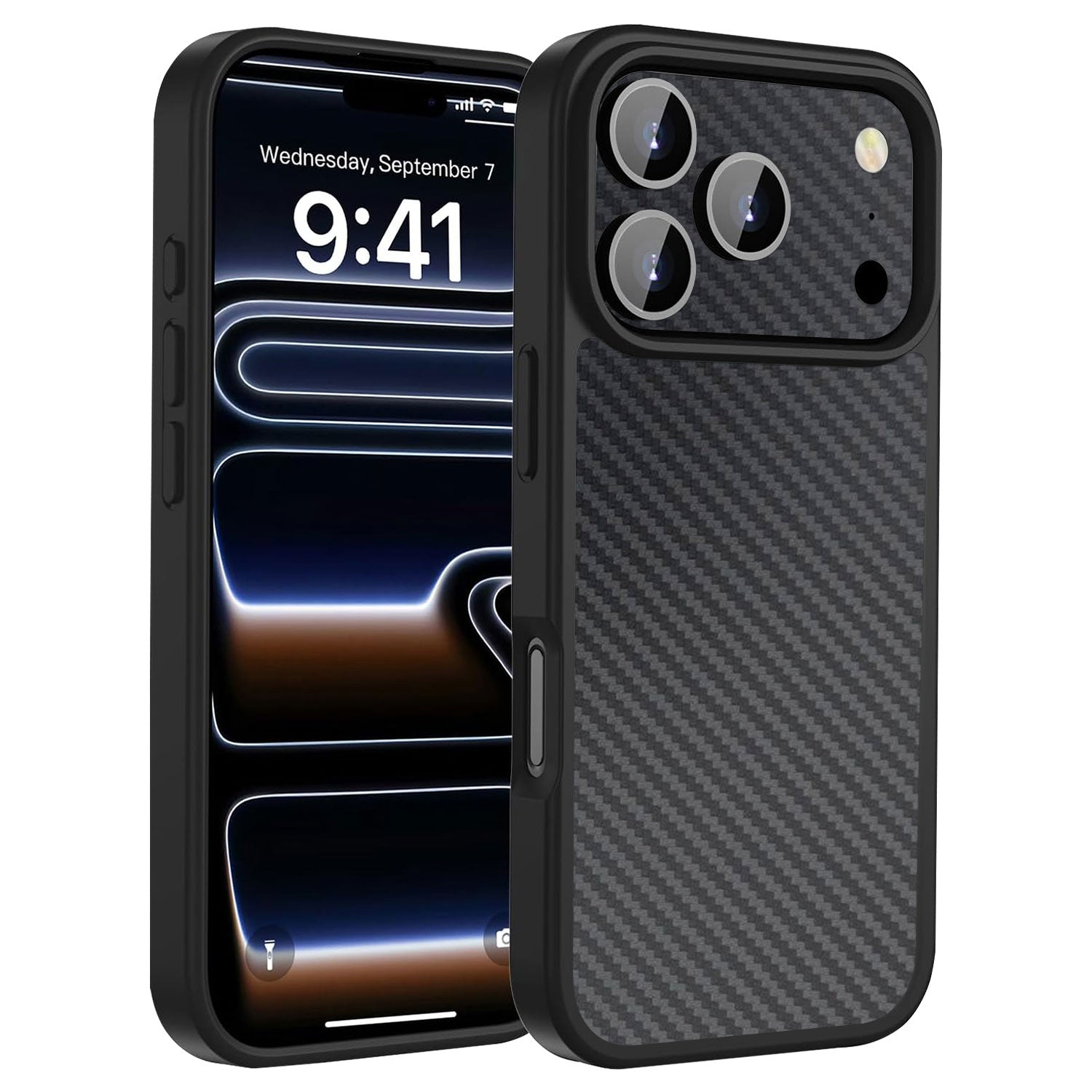 iPhone 17 Pro Max CustomX cases black carbon