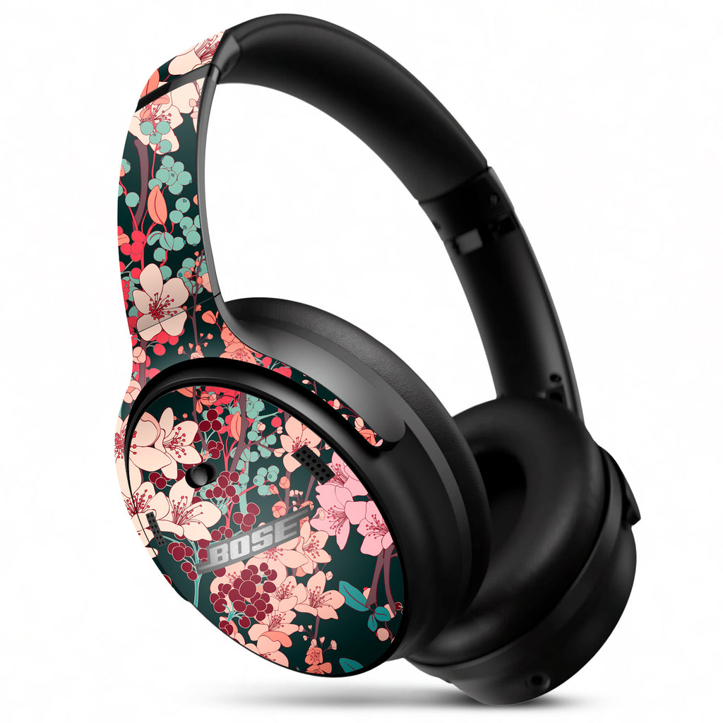 Bose QC45 Headphone Art Vintage Floral skins