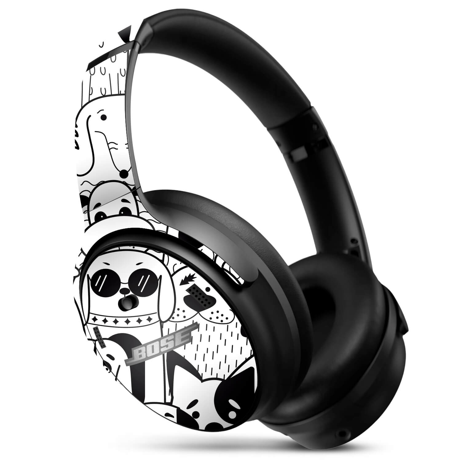 Bose QC45 Headphone Doodles dog skins