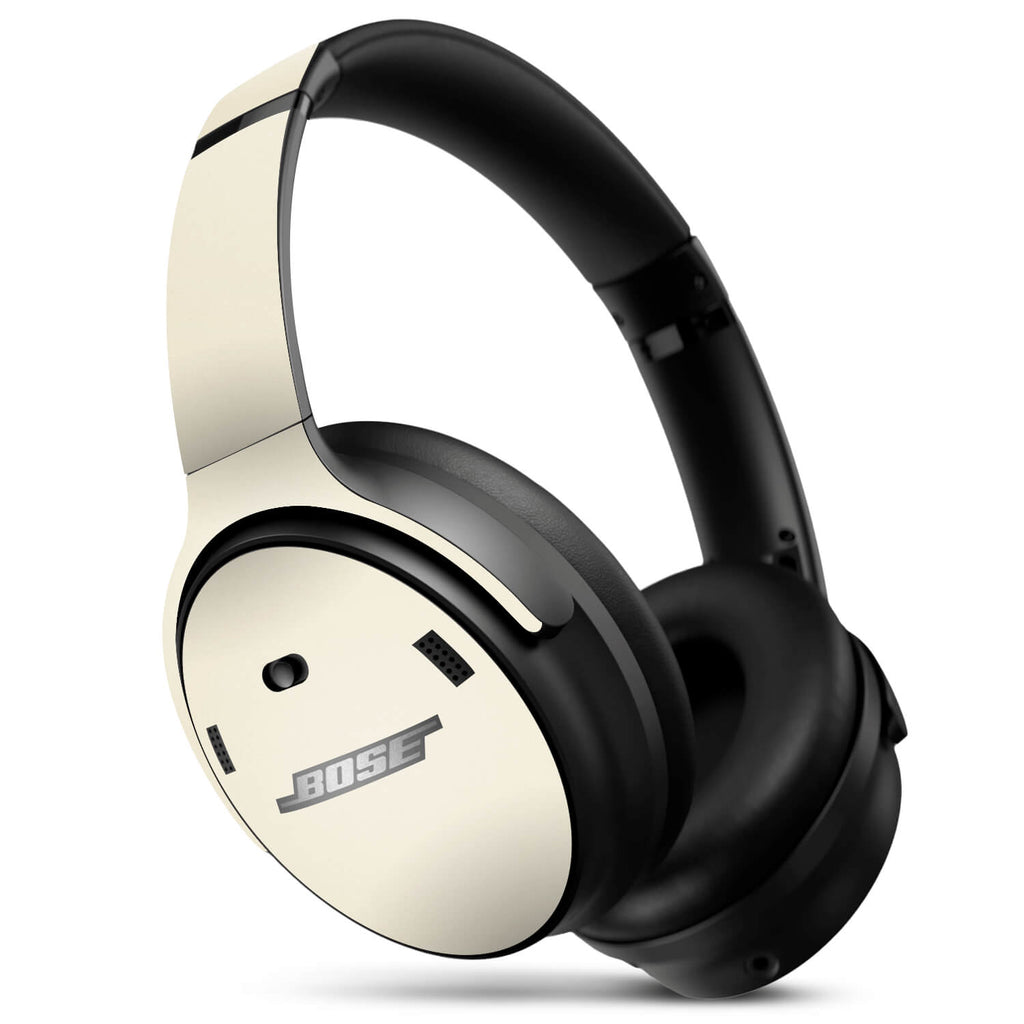 Bose QC45 Headphone Textured matt cream skins