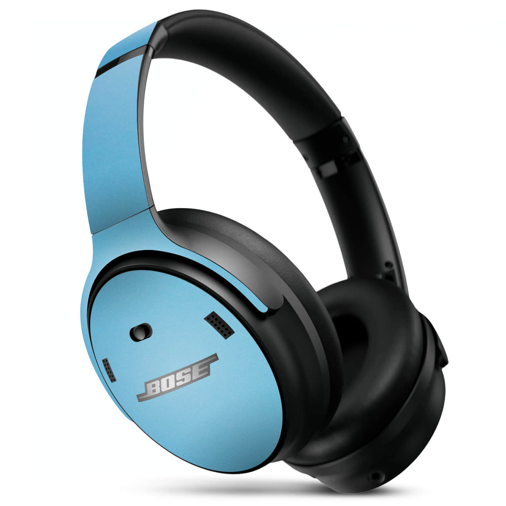 Bose QC45 Headphone Textured matt light blue skins