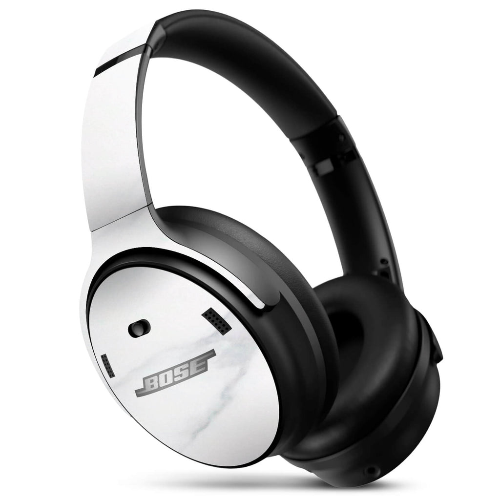 Bose QC45 Headphone White marble skins