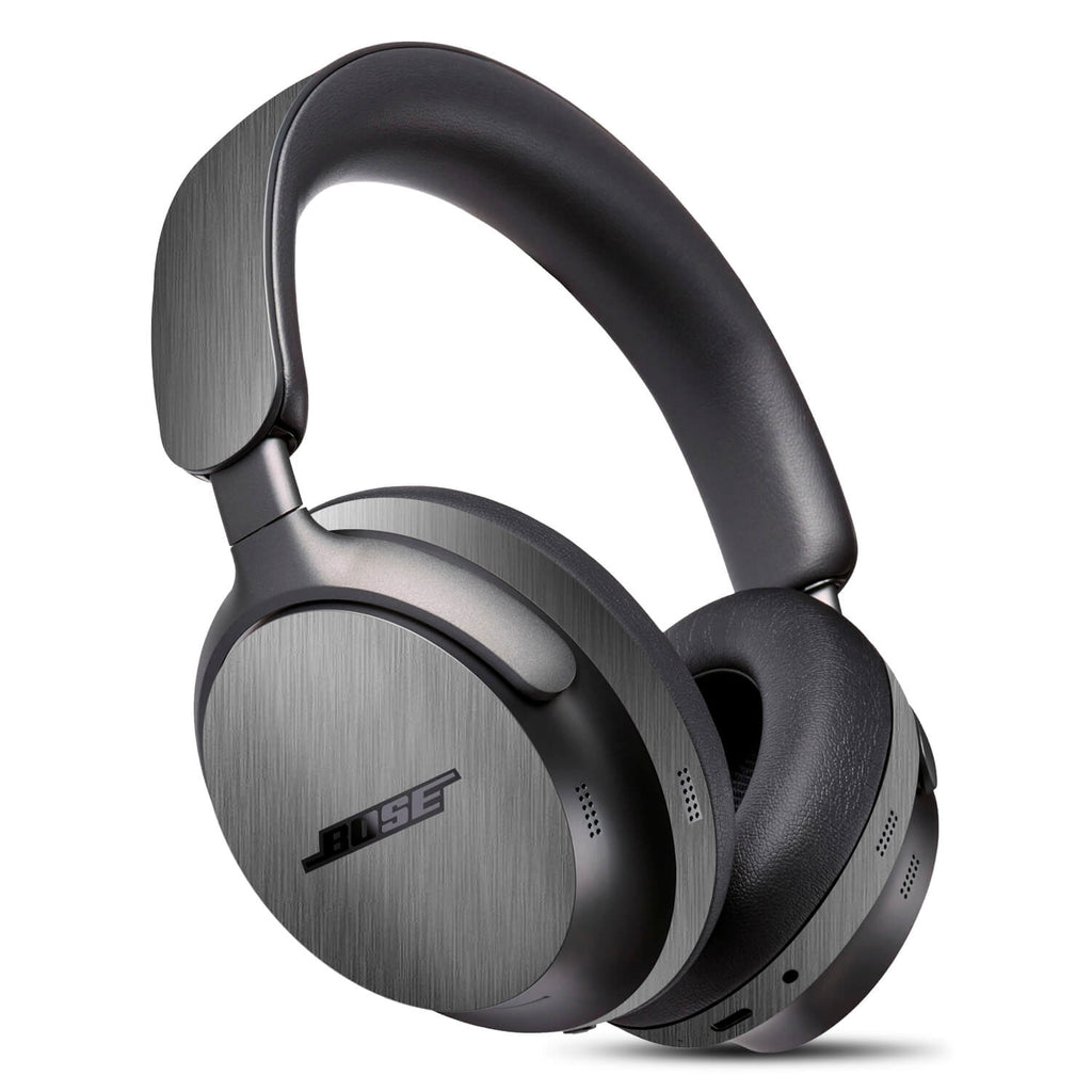 Bose Quiet Comfort Ultra Brushed titanium skins