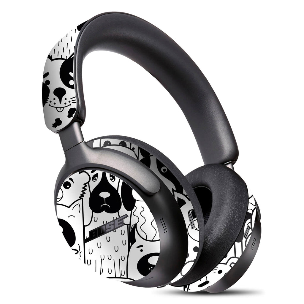 Bose Quiet Comfort Ultra Doodles dog skins