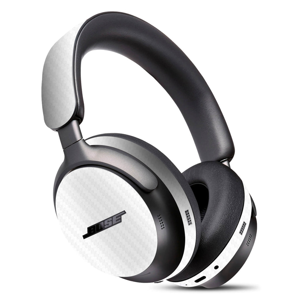 Bose Quiet Comfort Ultra White carbon fibre skins