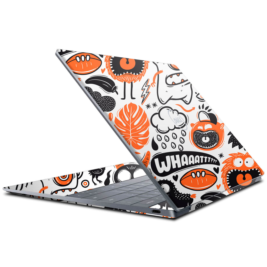 Dell XPS 13 Plus (9320) Doodles monster orange skins