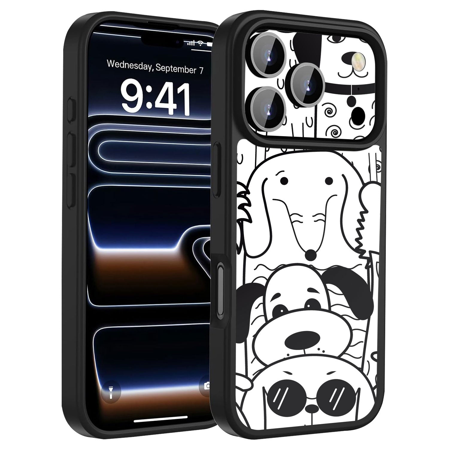 iPhone 17 Pro Max CustomX cases doodles dogs