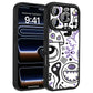 iPhone 17 Pro Max CustomX cases doodles monsters purple