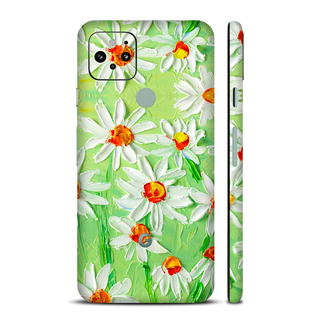 Google Pixel 5 Art Daisy Field skin