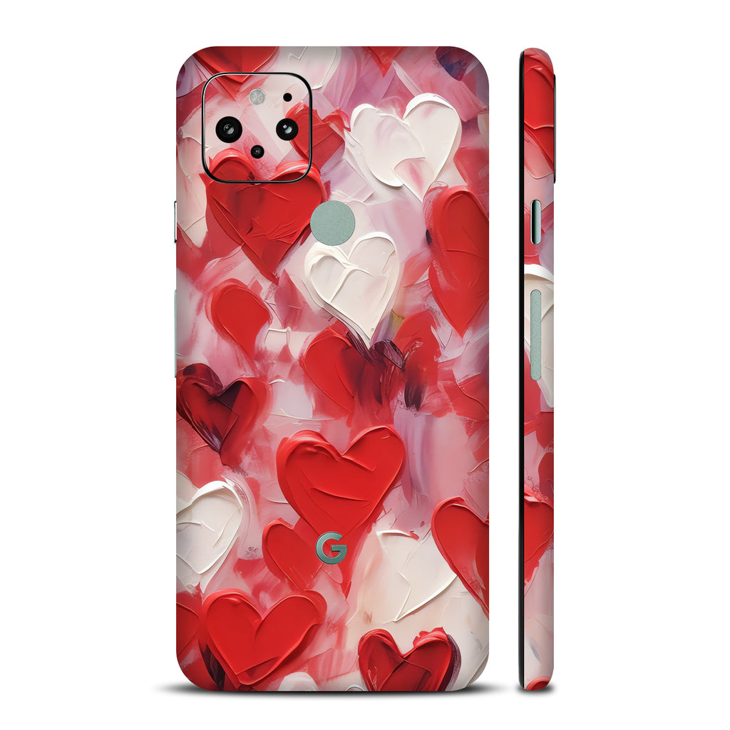 Google Pixel 5 Art Love Hearts skin