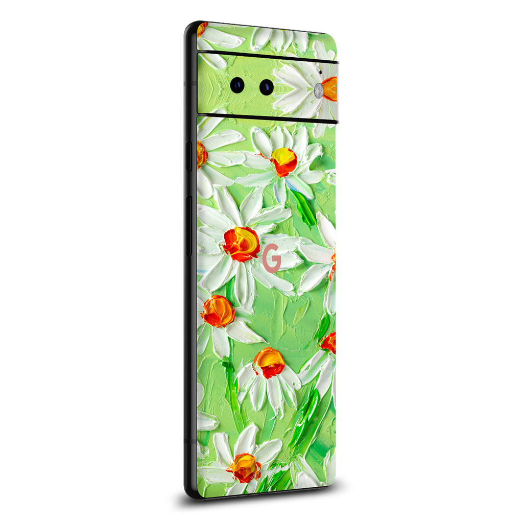 Google Pixel 6 Art Daisy Field skin