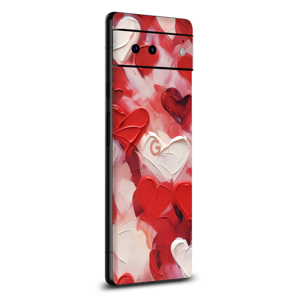 Google Pixel 6 Art Love Hearts skin