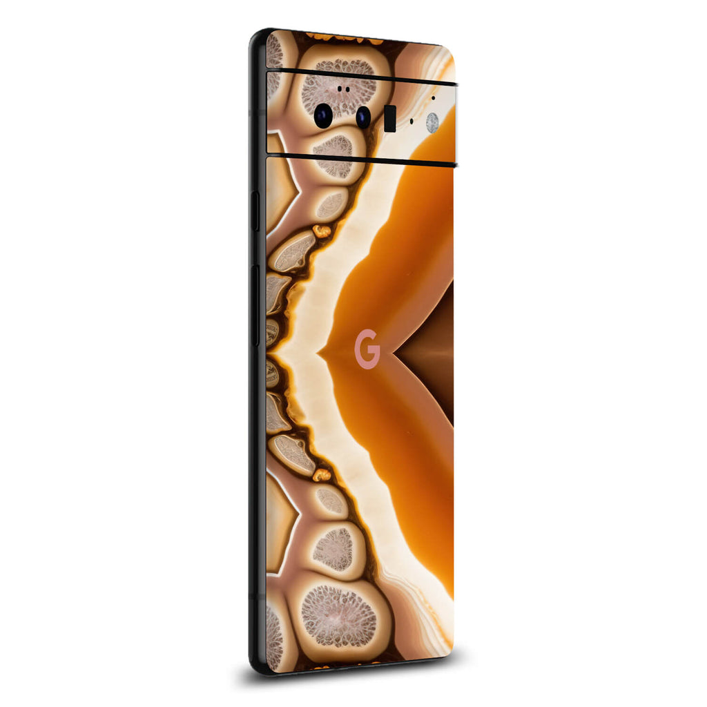 Google Pixel 6 Pro Onyx amber skins