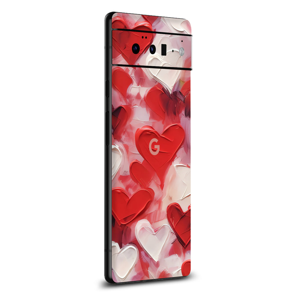 Google Pixel 6 Pro Art Love Hearts skin