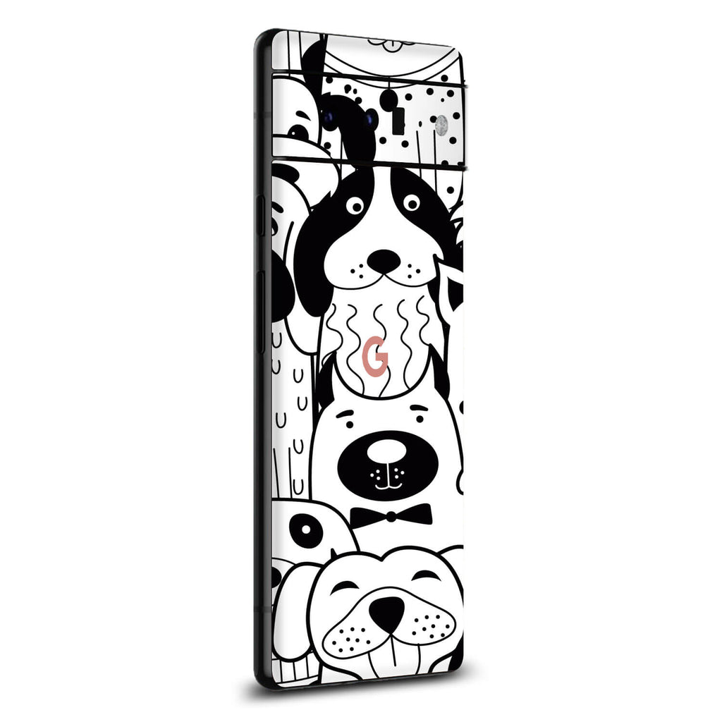 Google Pixel 6 Pro Doodles dog skins
