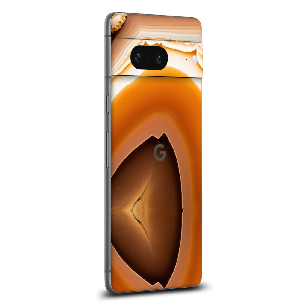 Google Pixel 8a Onyx amber skins