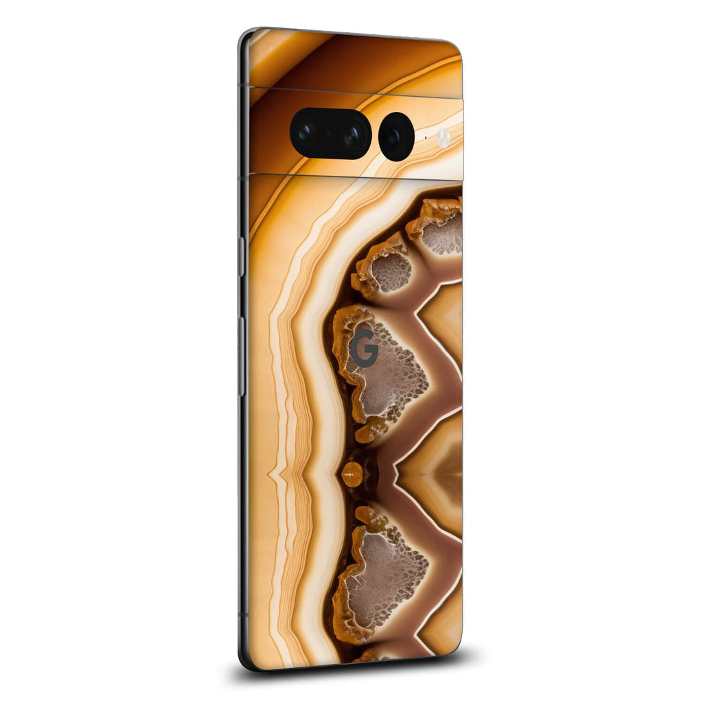 Google Pixel 7 Pro Onyx amber skins