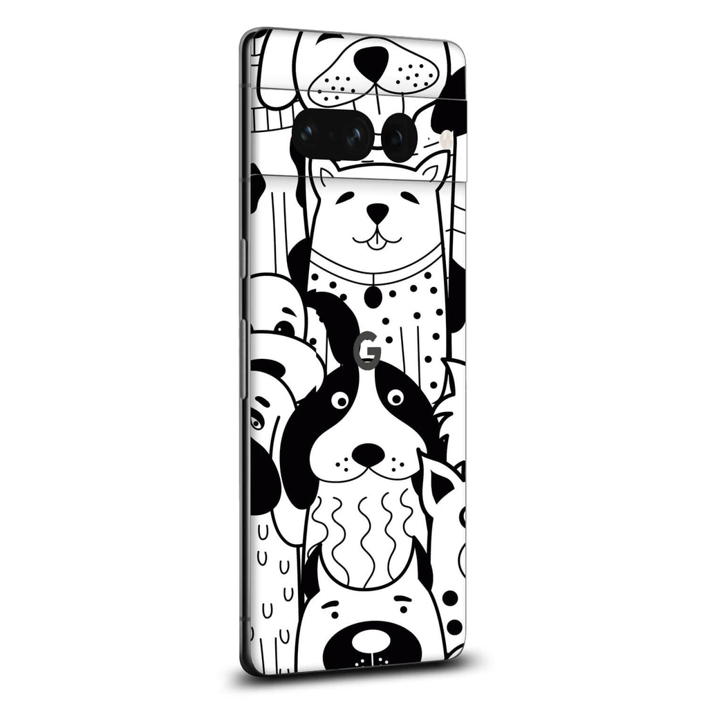 Google Pixel 7 Pro Doodles dog skins