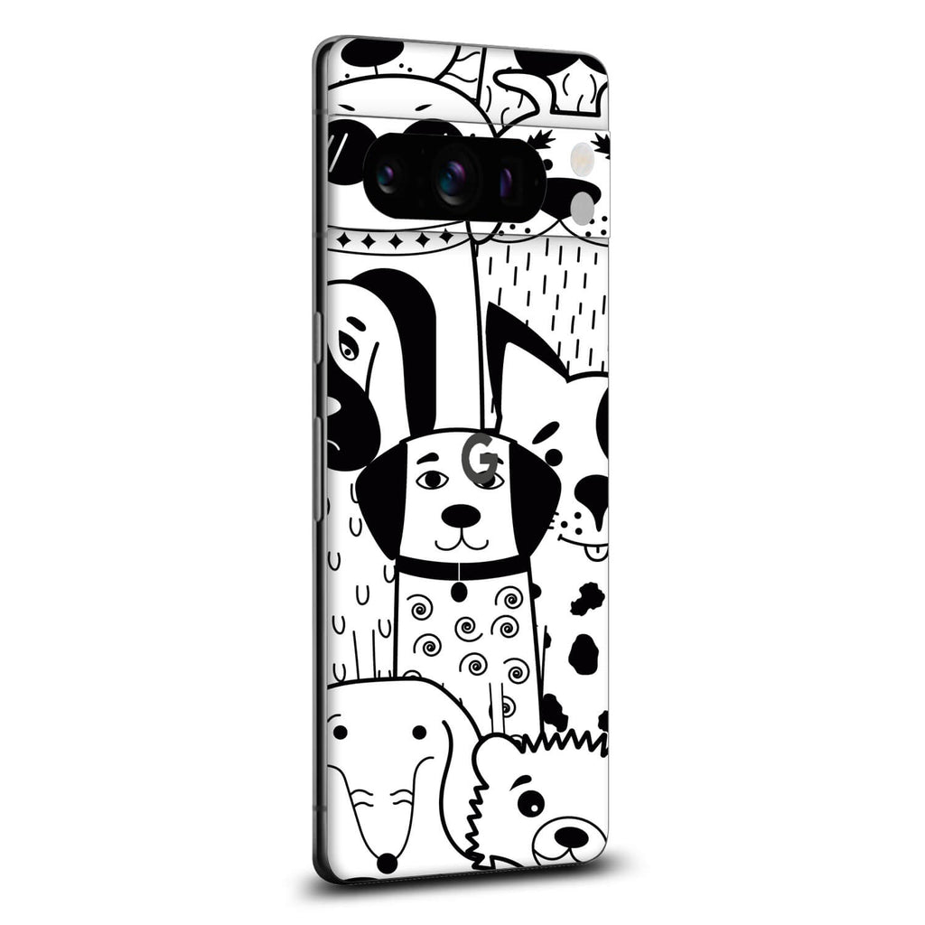 Google Pixel 8 Pro Doodles dog skins