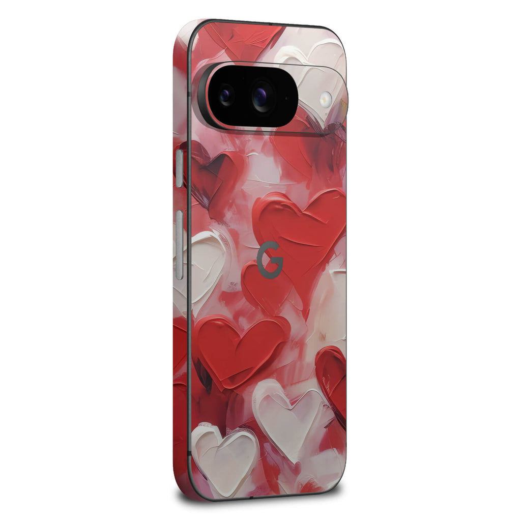 google pixel 9 art love hearts skins