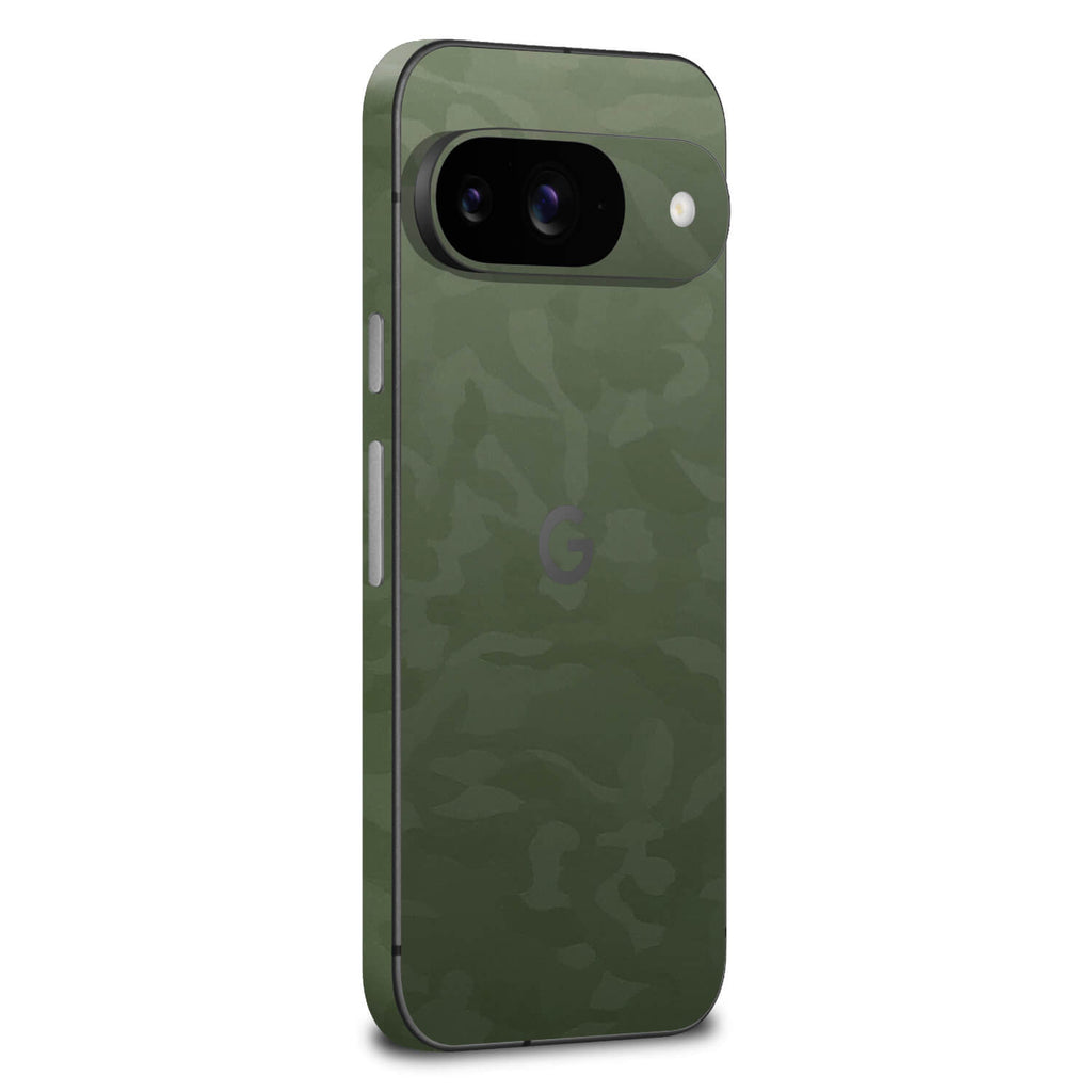 google pixel 9 green camo skins