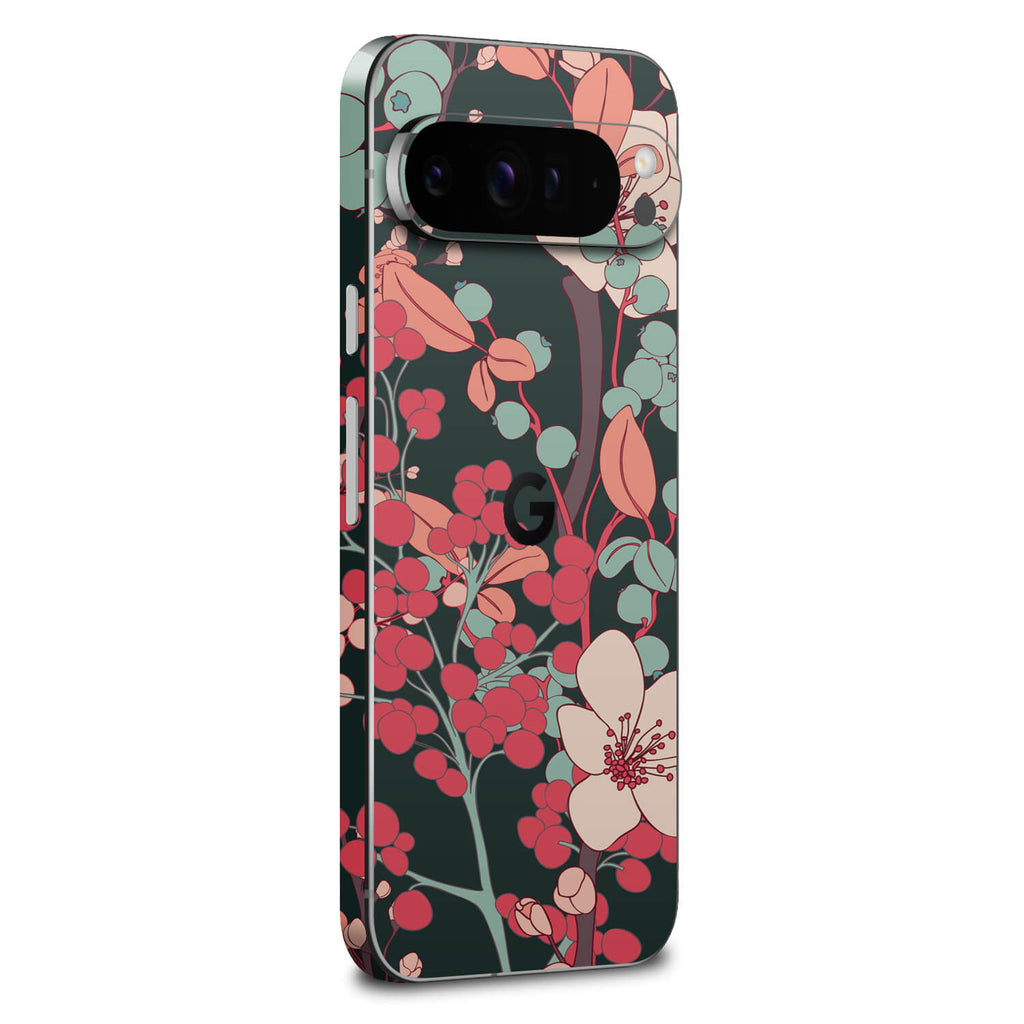 google pixel 9 pro xl art vintage floral skins