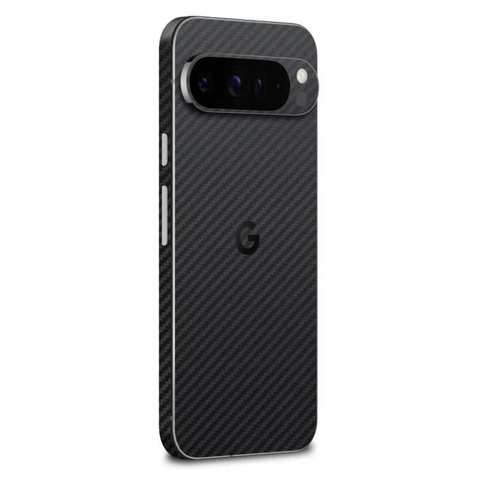 google pixel 9 pro xl black carbon fibre skins