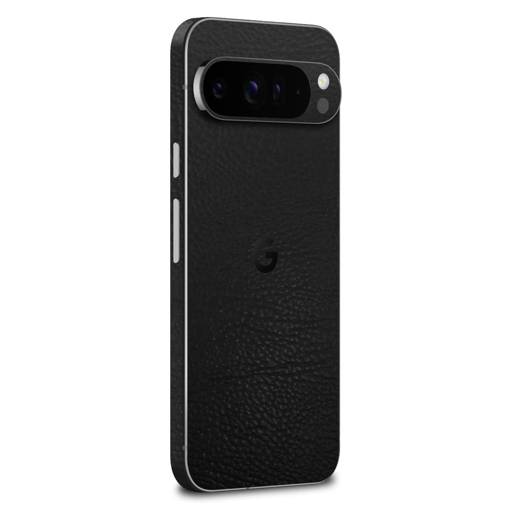 google pixel 9 pro xl black leather skins