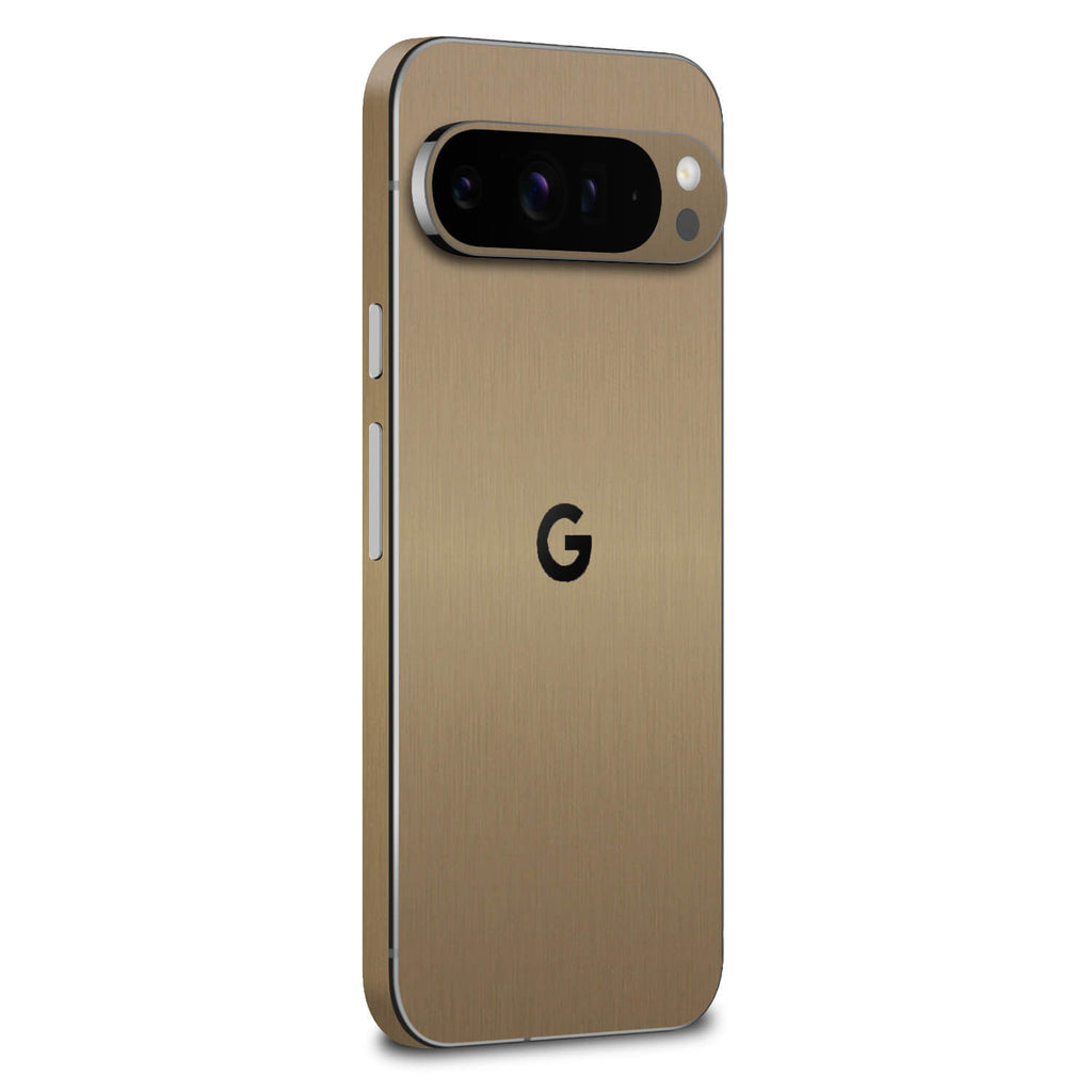 google pixel 9 pro xl brushed gold skins