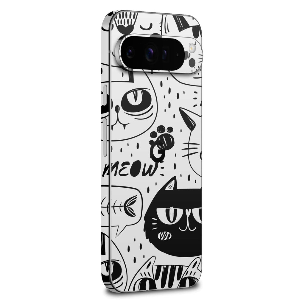 google pixel 9 pro xl doodle cat skins
