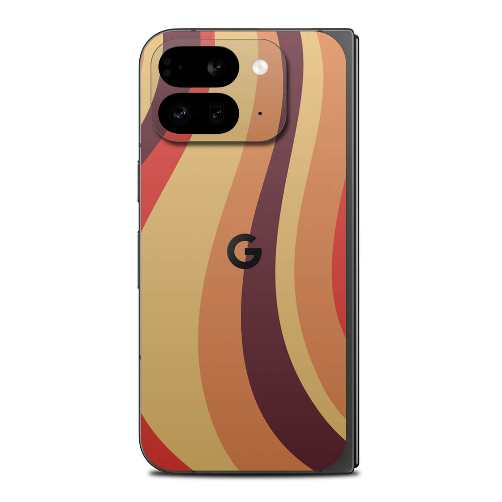 google pixel 9 pro fold abstract lava skins