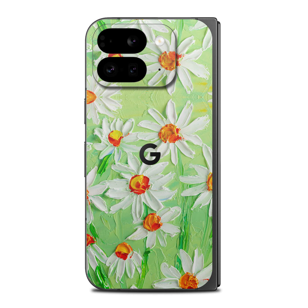 google pixel 9 pro fold art daisy field skins