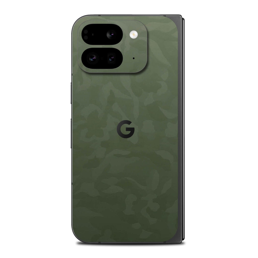 google pixel 9 pro fold green camo skins