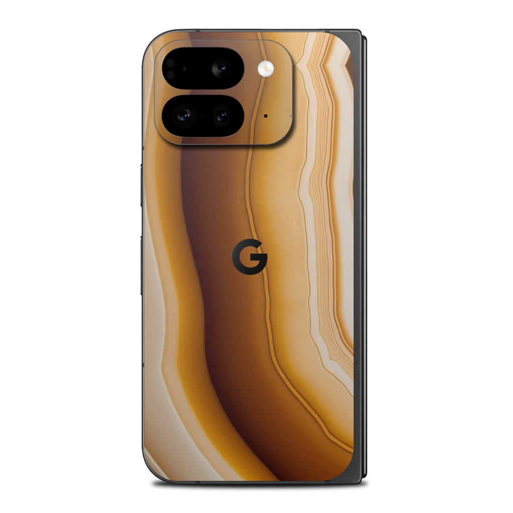 google pixel 9 pro fold onyx amber skins