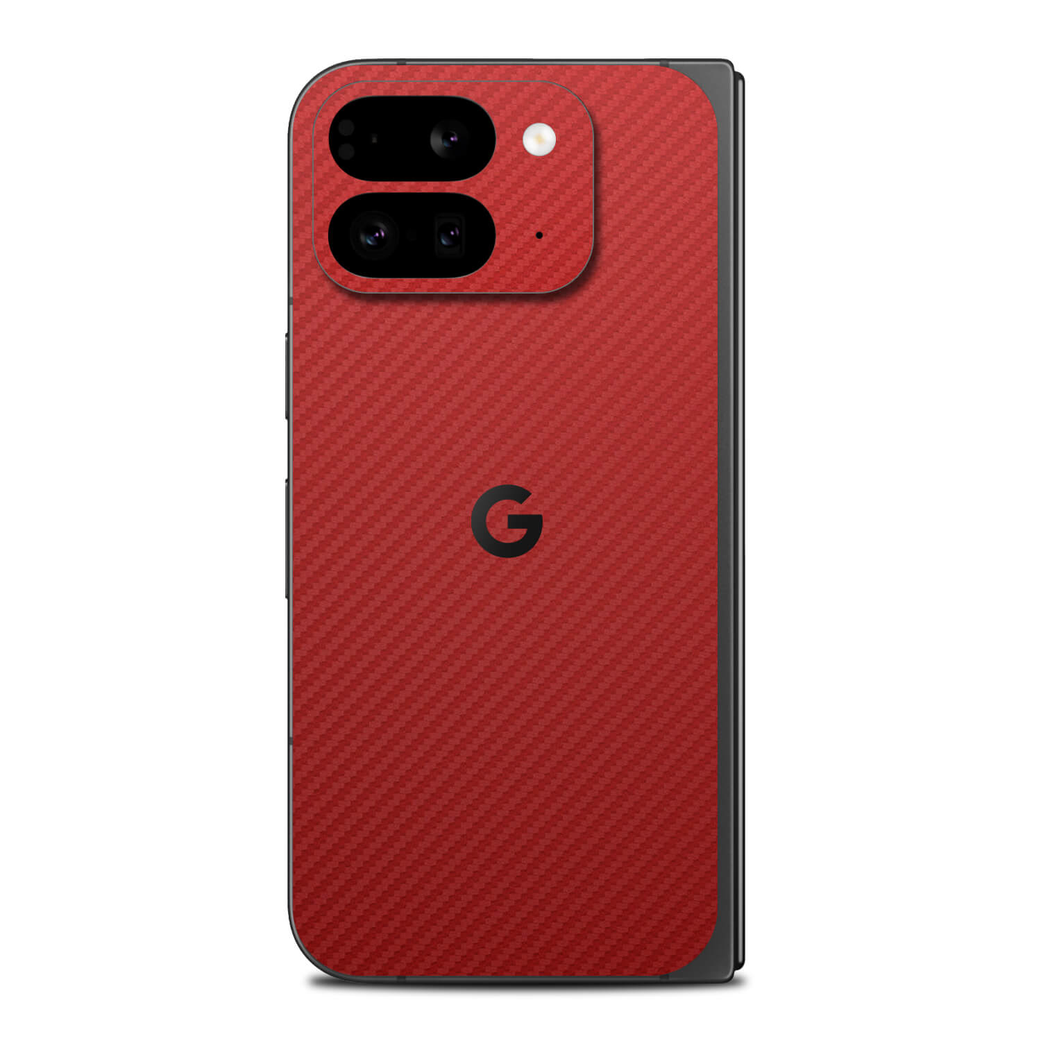 google pixel 9 pro fold red carbon fibre skins