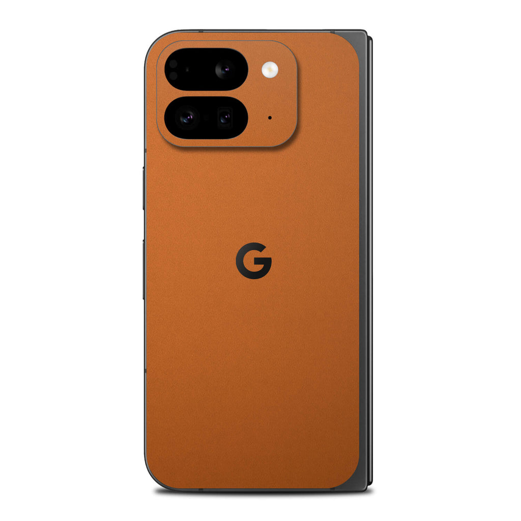 google pixel 9 pro fold textured matt orange skins