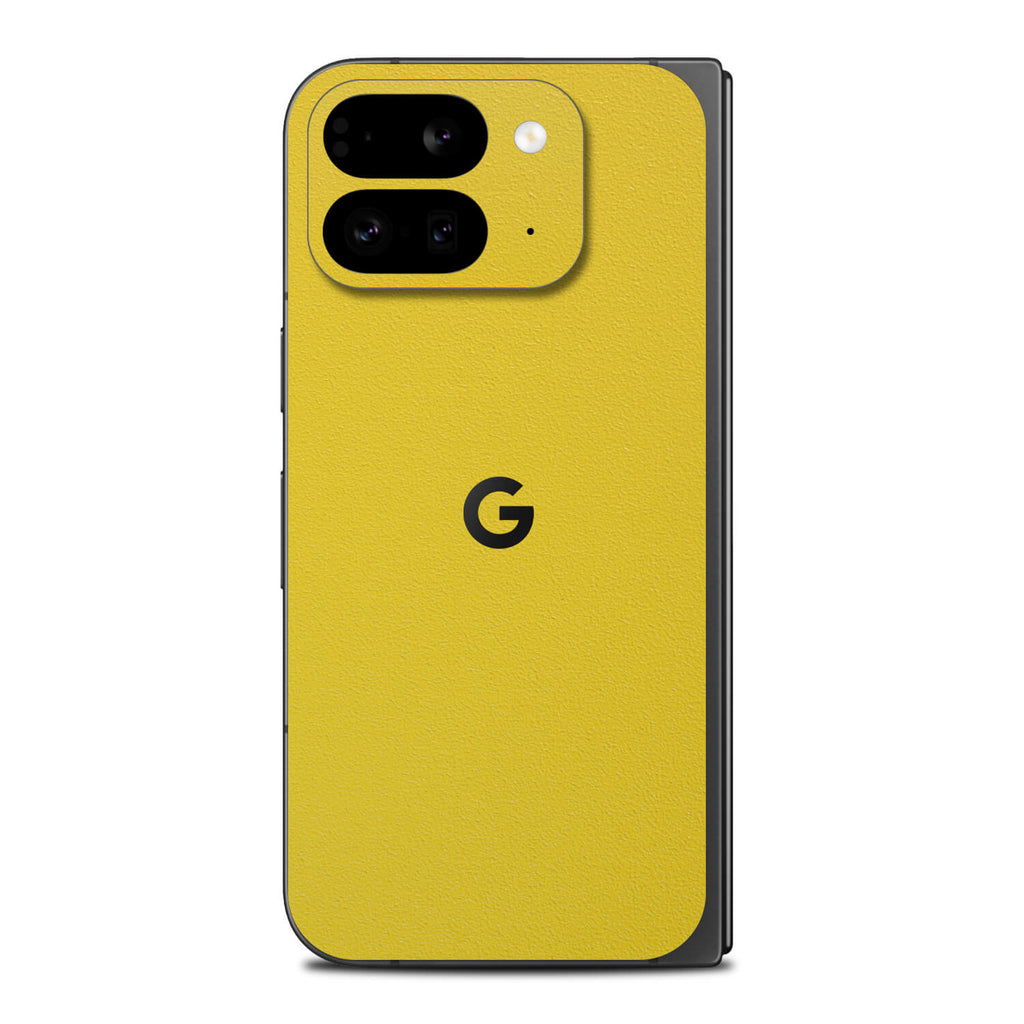 google pixel 9 pro fold textured matt yellow skins