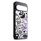 Google Pixel 10 pro CustomX case doodles mosters purple