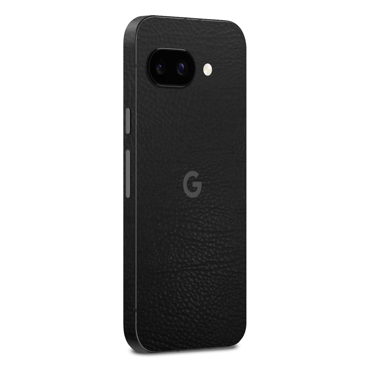 google pixel 10a black leather skin and wrap