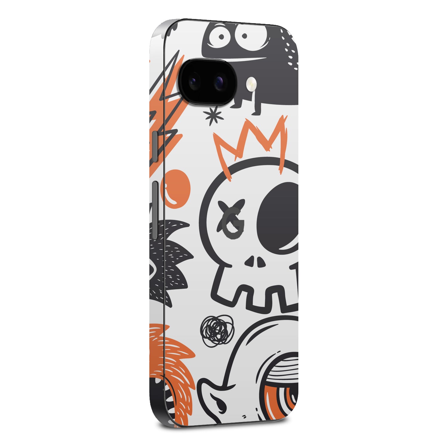 google pixel 10a doodles monster orange skin and wrap