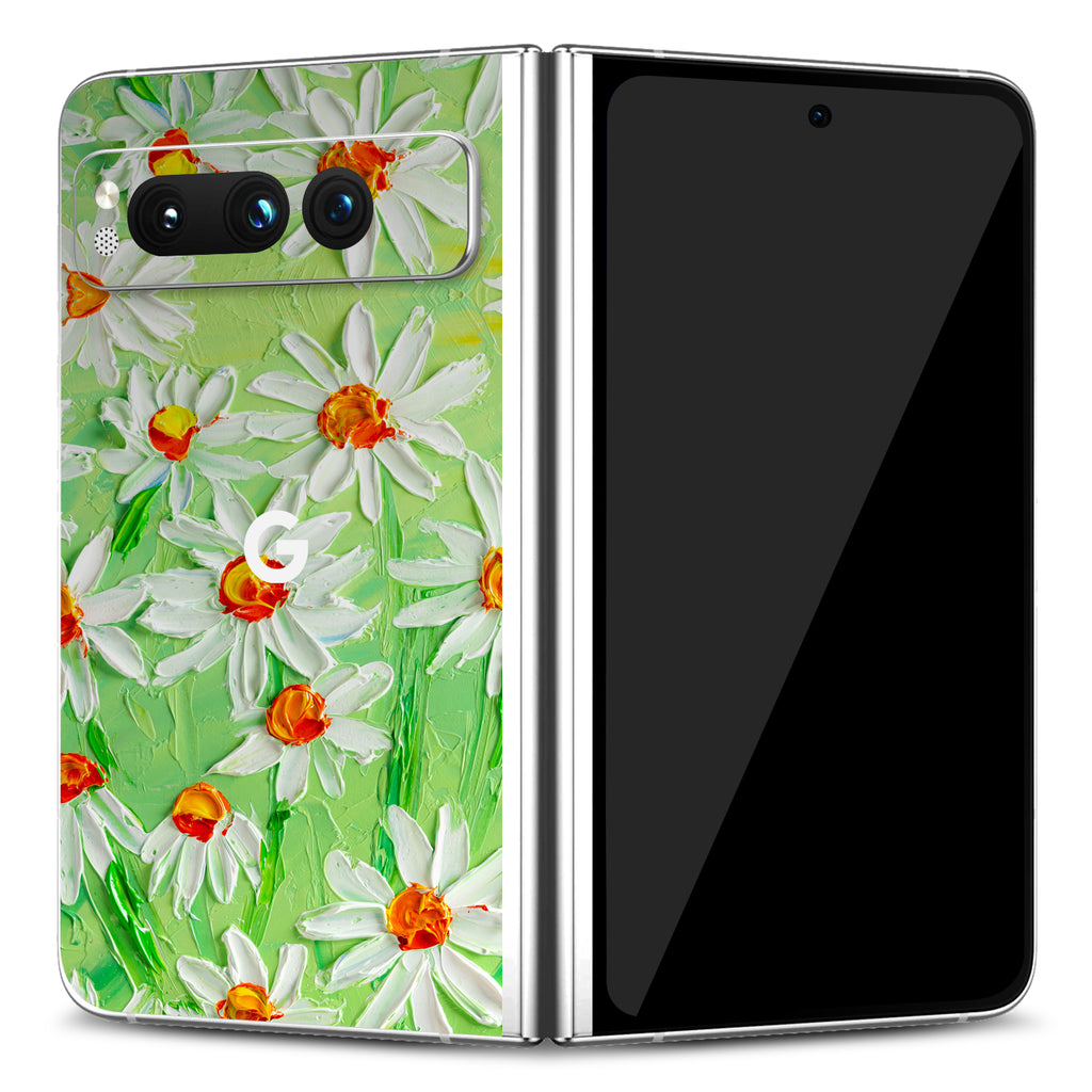Google Pixel Fold Art Daisy Field skin