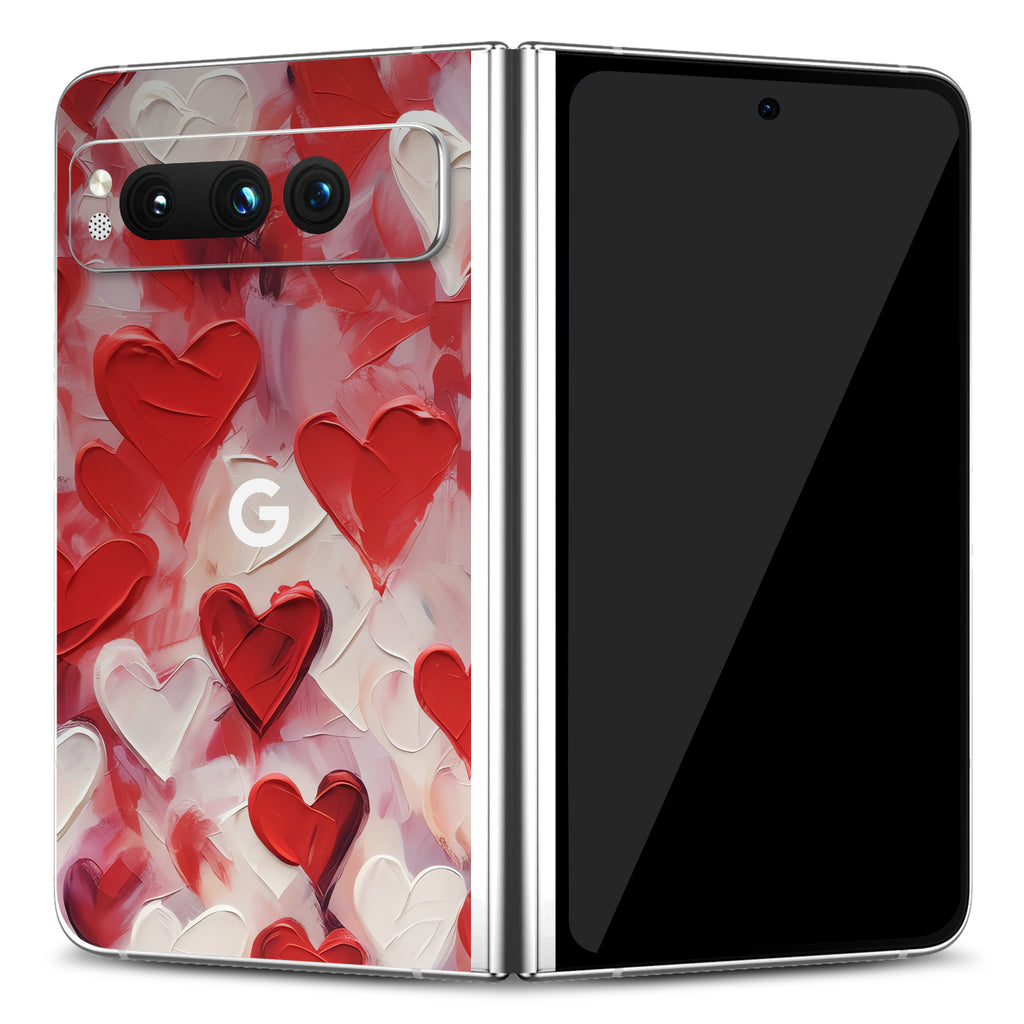 Google Pixel Fold Art Love Hearts skin